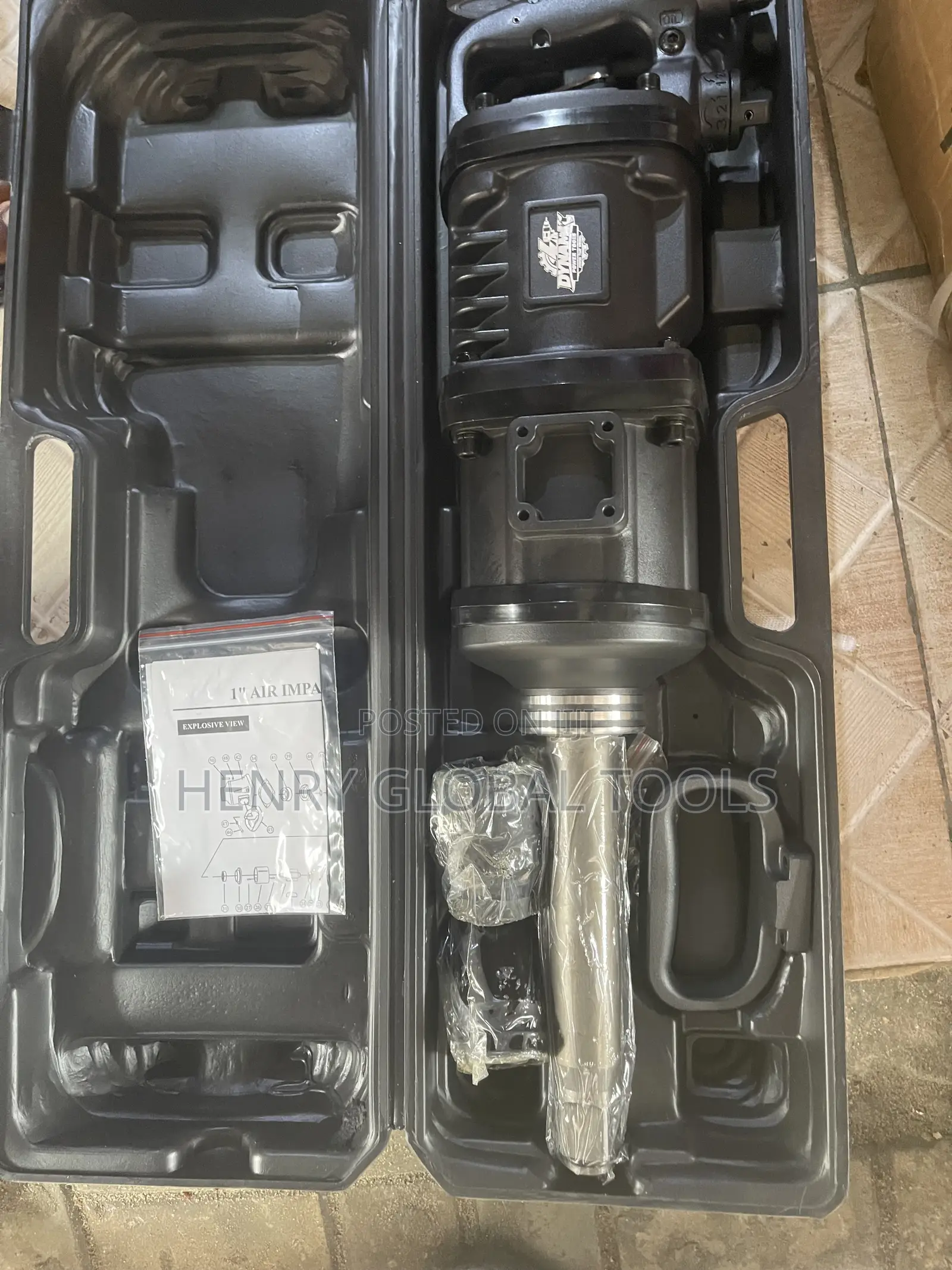 1” 6500n.M Dynamic Heavy Duty Air Impact Wrench Machine