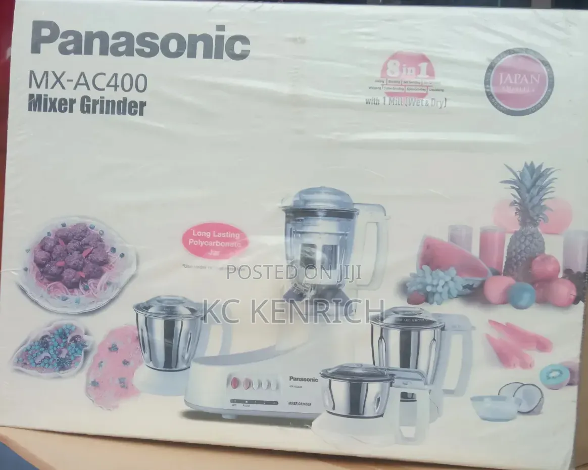 Original Panasonic Mixer Grinder Mx-Ac400 ( 4 Cups)
