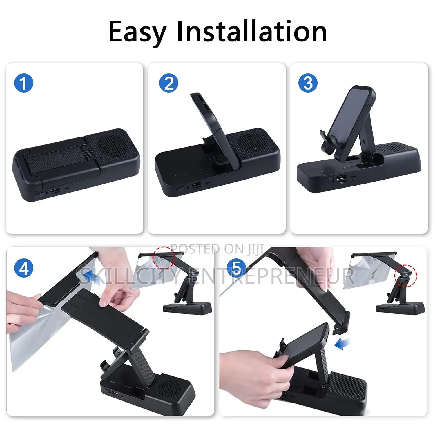 F19 Screen Magnifier and Detachable Bracket Bluetooth Speaker