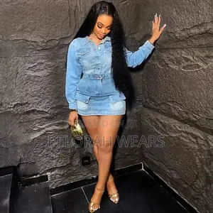 Stylish Ladies Denim Gown