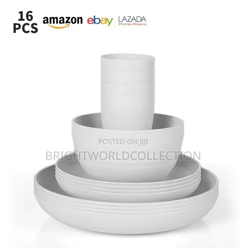 16 Set of Dinner Unbreakable Set Dinnerware Sets (16pcs)