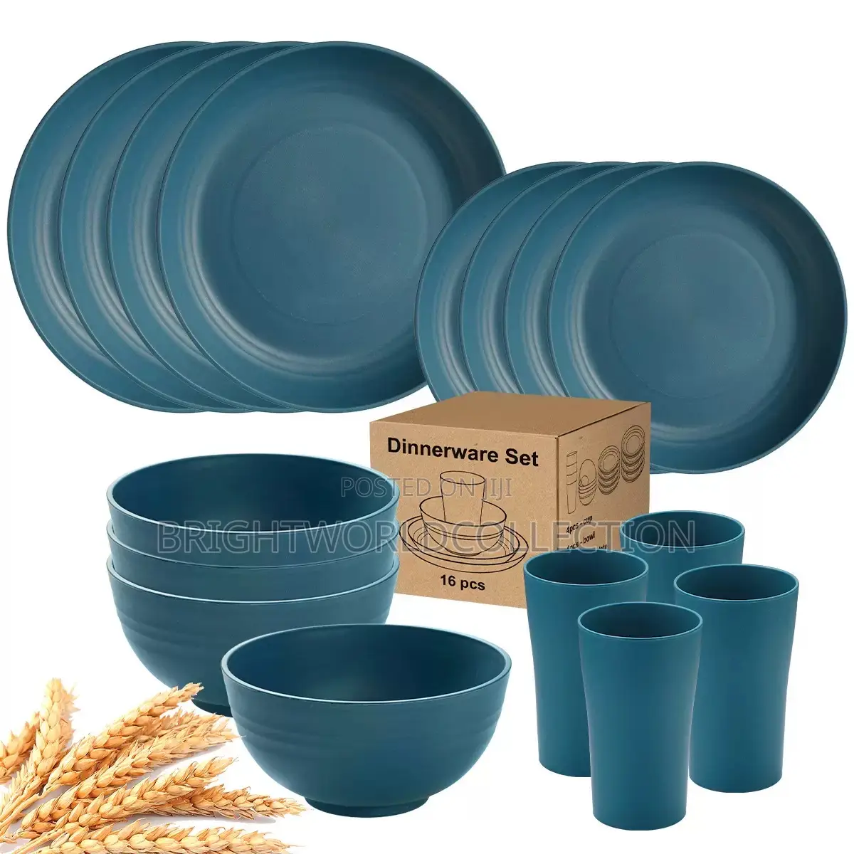 16 Set of Dinner Unbreakable Set Dinnerware Sets (16pcs)