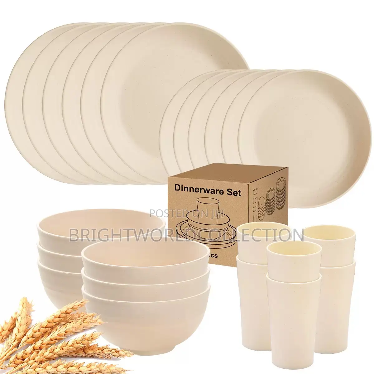 16 Set of Dinner Unbreakable Set Dinnerware Sets (16pcs)
