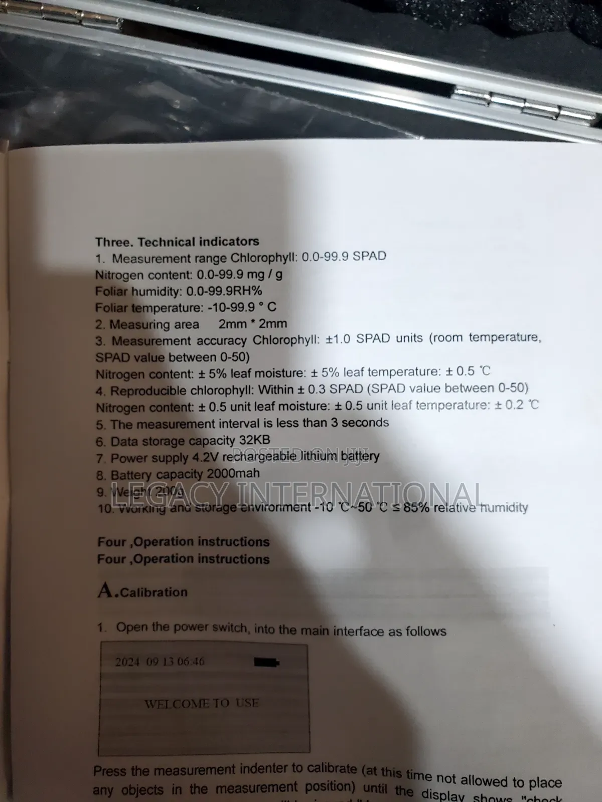 Chlorophyll Meter Tys-A