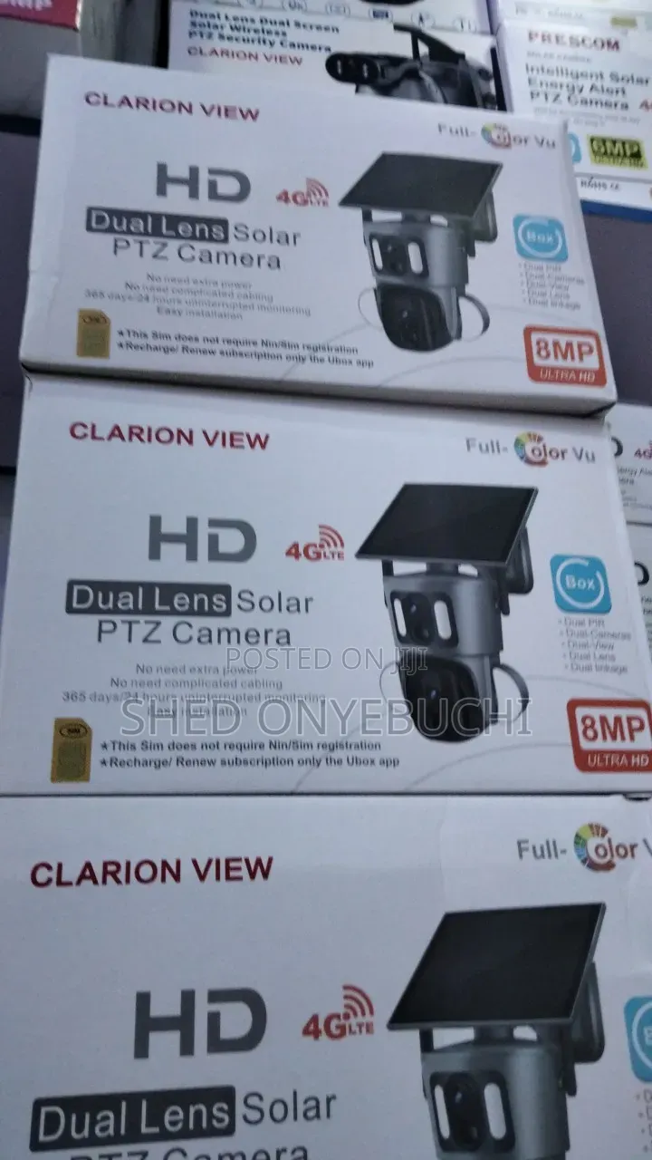 U Box CCTV PTZ Dual Lens With Sim Card