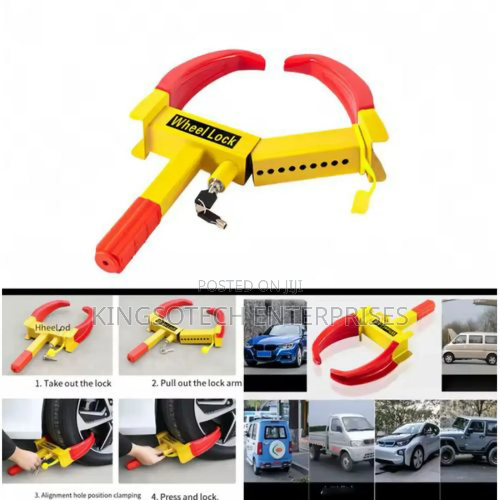 Heavy Duty Anti- Theft Wheel Lock Clamp