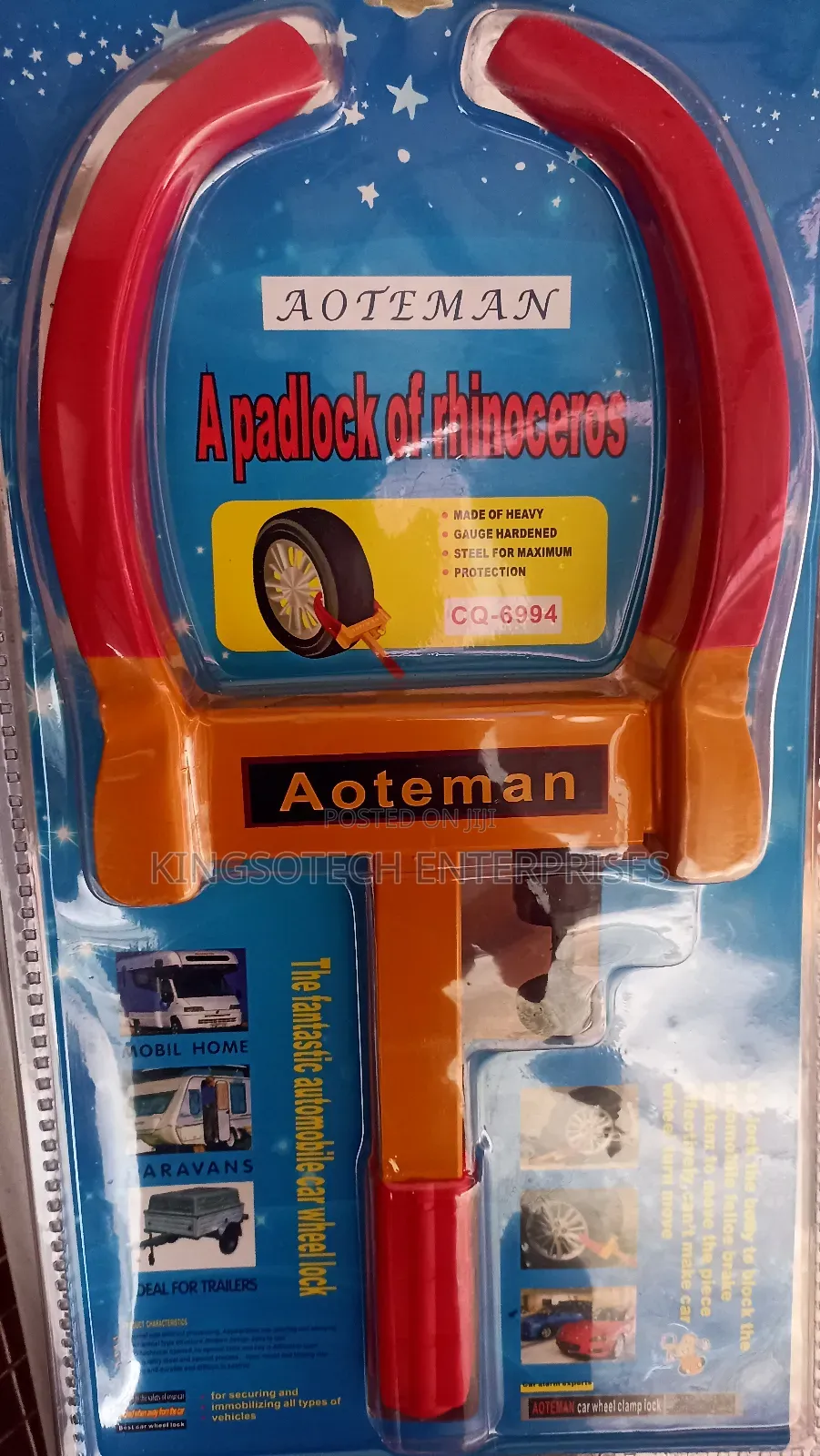 Heavy Duty Anti- Theft Wheel Lock Clamp