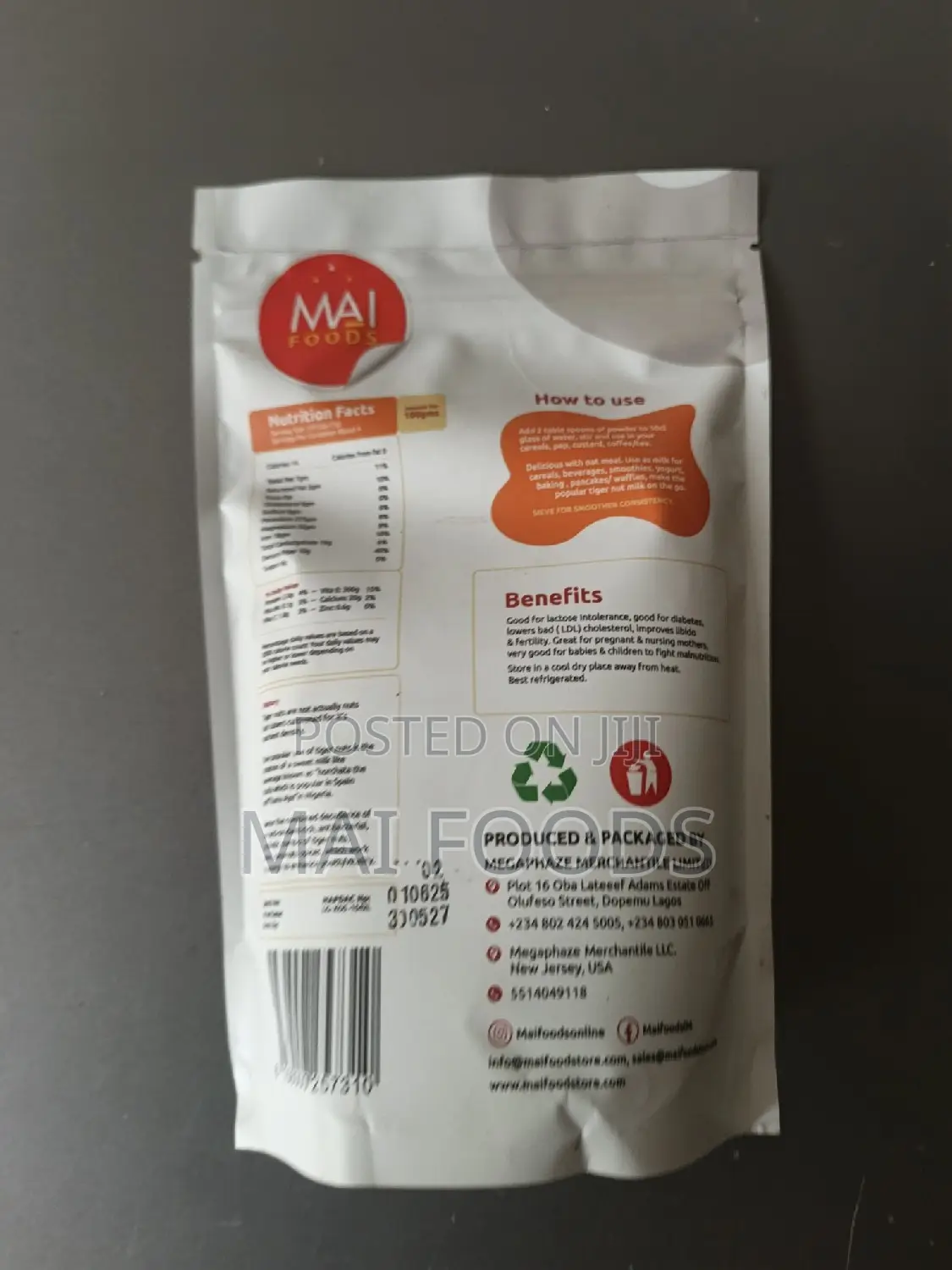 Tiger Nut Blend Powder With Coconut Dates