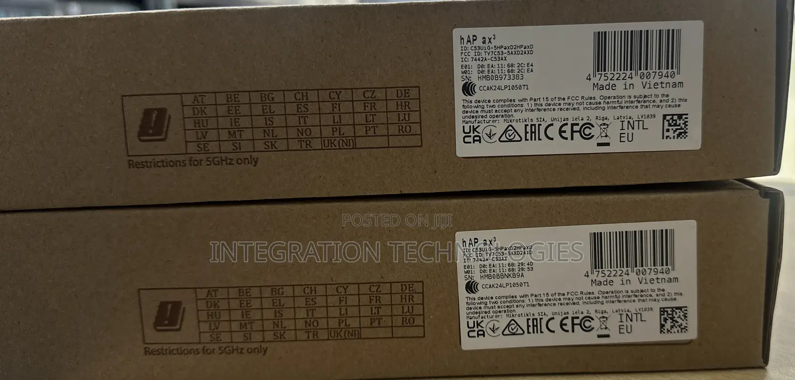 Mikrotik C53uig-5hpaxd2hpaxd Hap Ax3