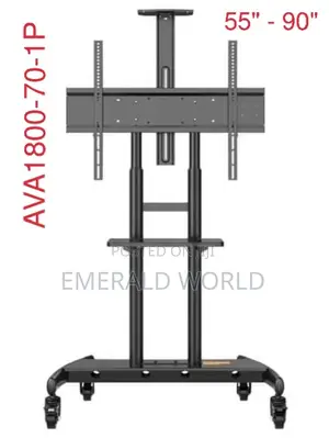 Adjustable Tv Cart for 55”-90