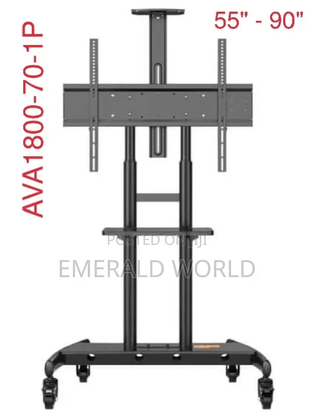 Adjustable Tv Cart for 55”-90