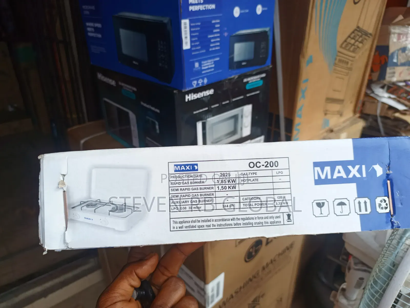 Maxi 2 Burner Tabletop Gas Cooker | 200oc