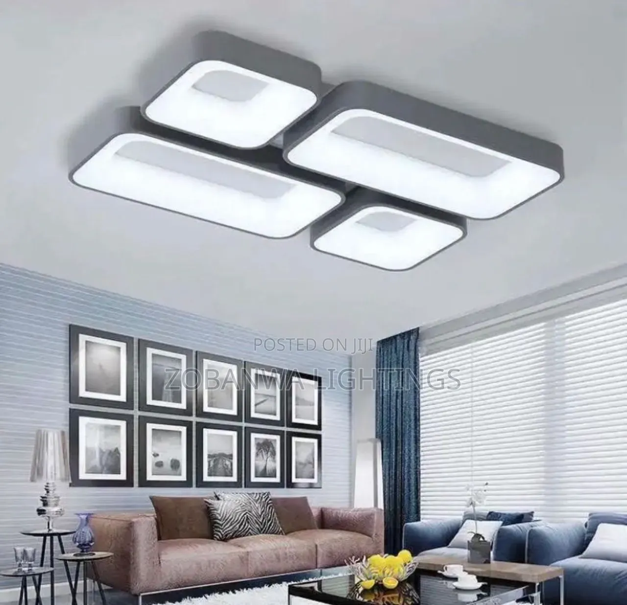 New Square Led Ceiling Lamp Dimming Living Room Light