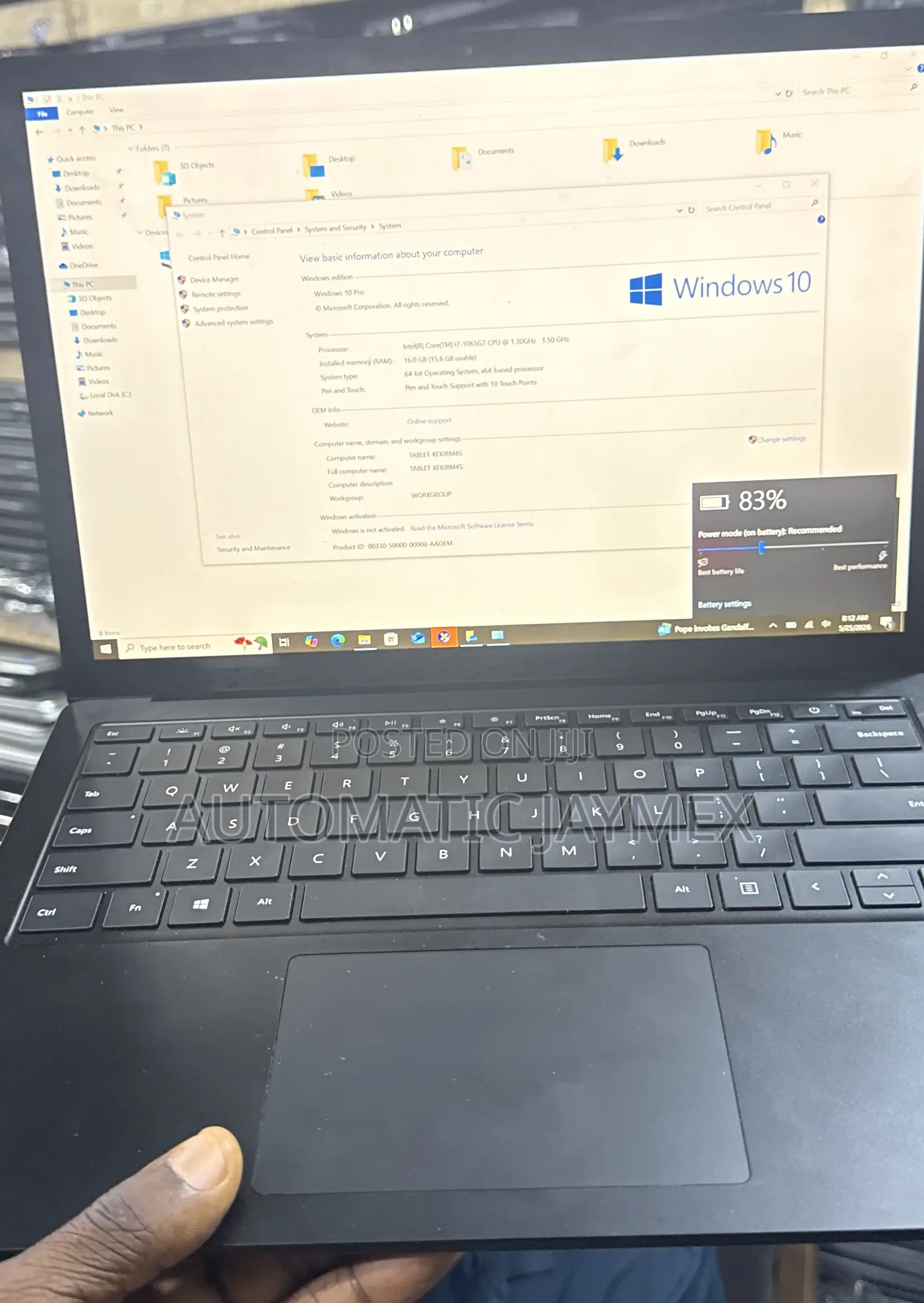 Laptop Microsoft Surface Laptop 3 16GB Intel Core i7 SSD 256GB
