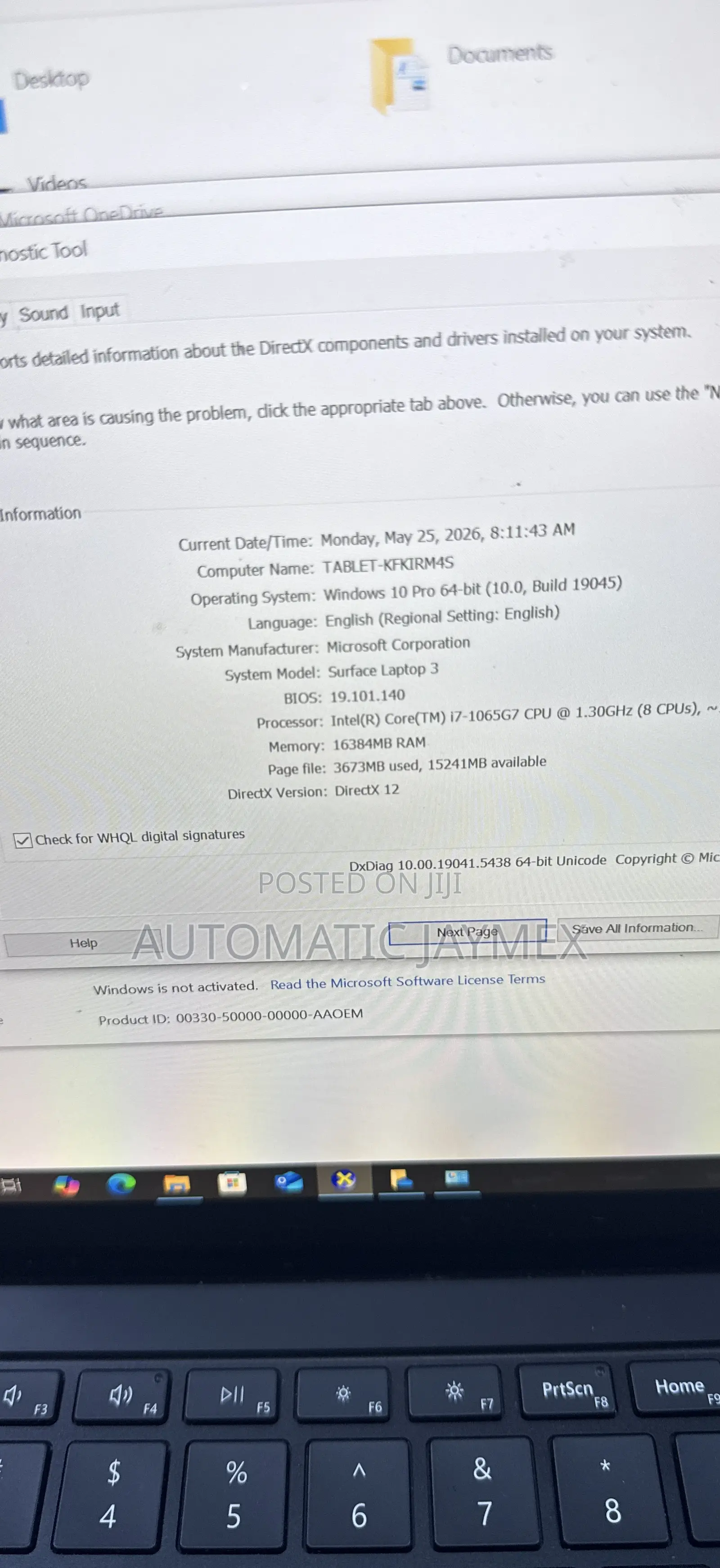 Laptop Microsoft Surface Laptop 3 16GB Intel Core i7 SSD 256GB