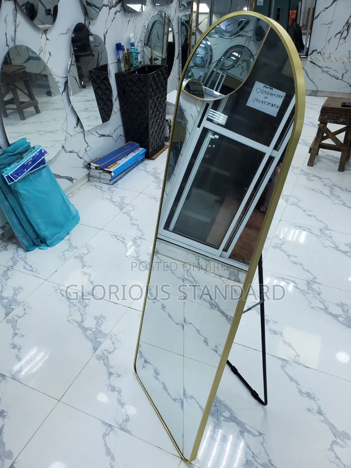 Gold Frame Dressing Mirror