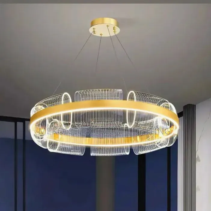 Led Gold. Chandelier