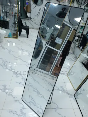 Round Black Frame Dressing Mirror