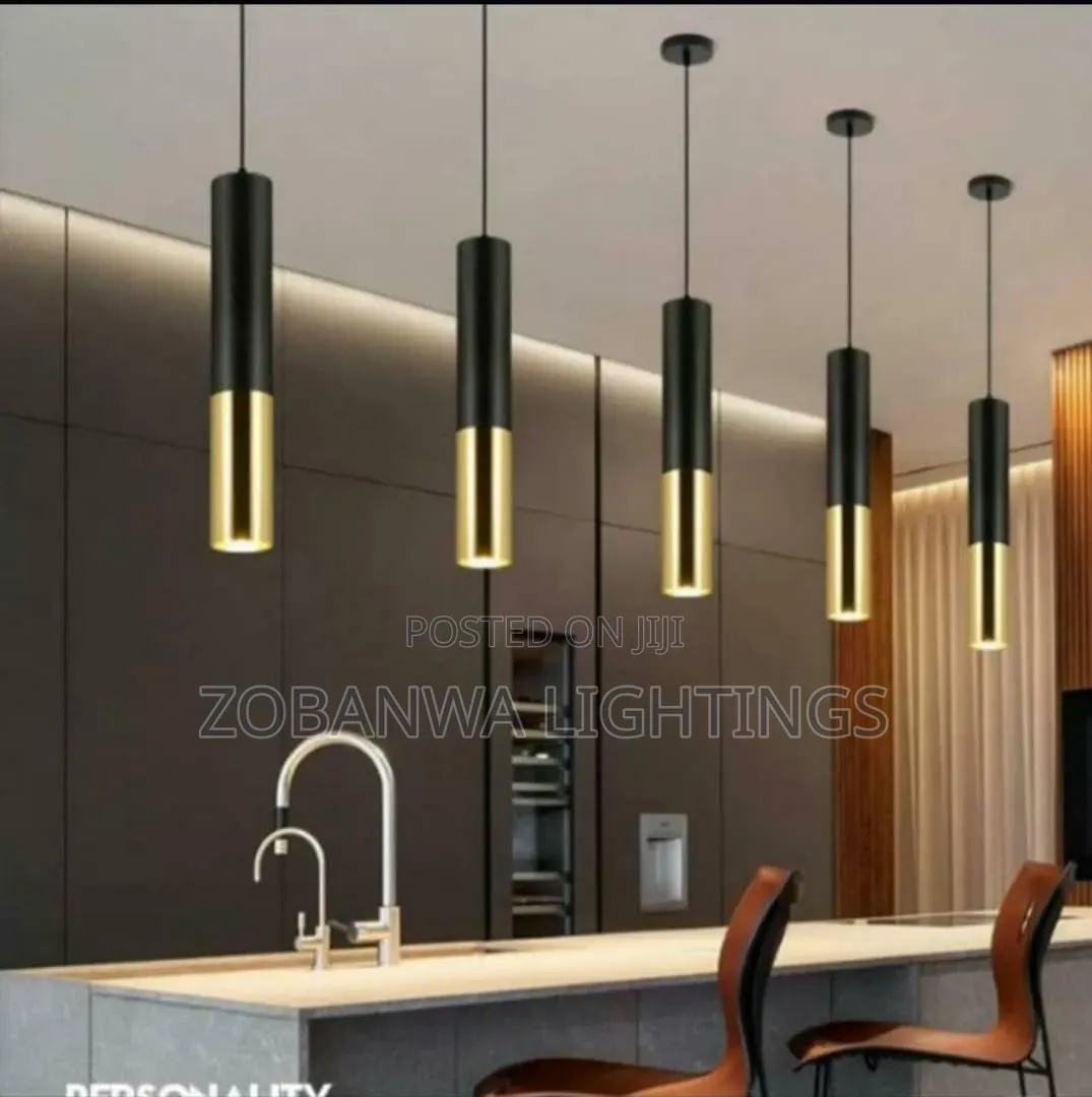 Single Head Long Tube Pendant Light