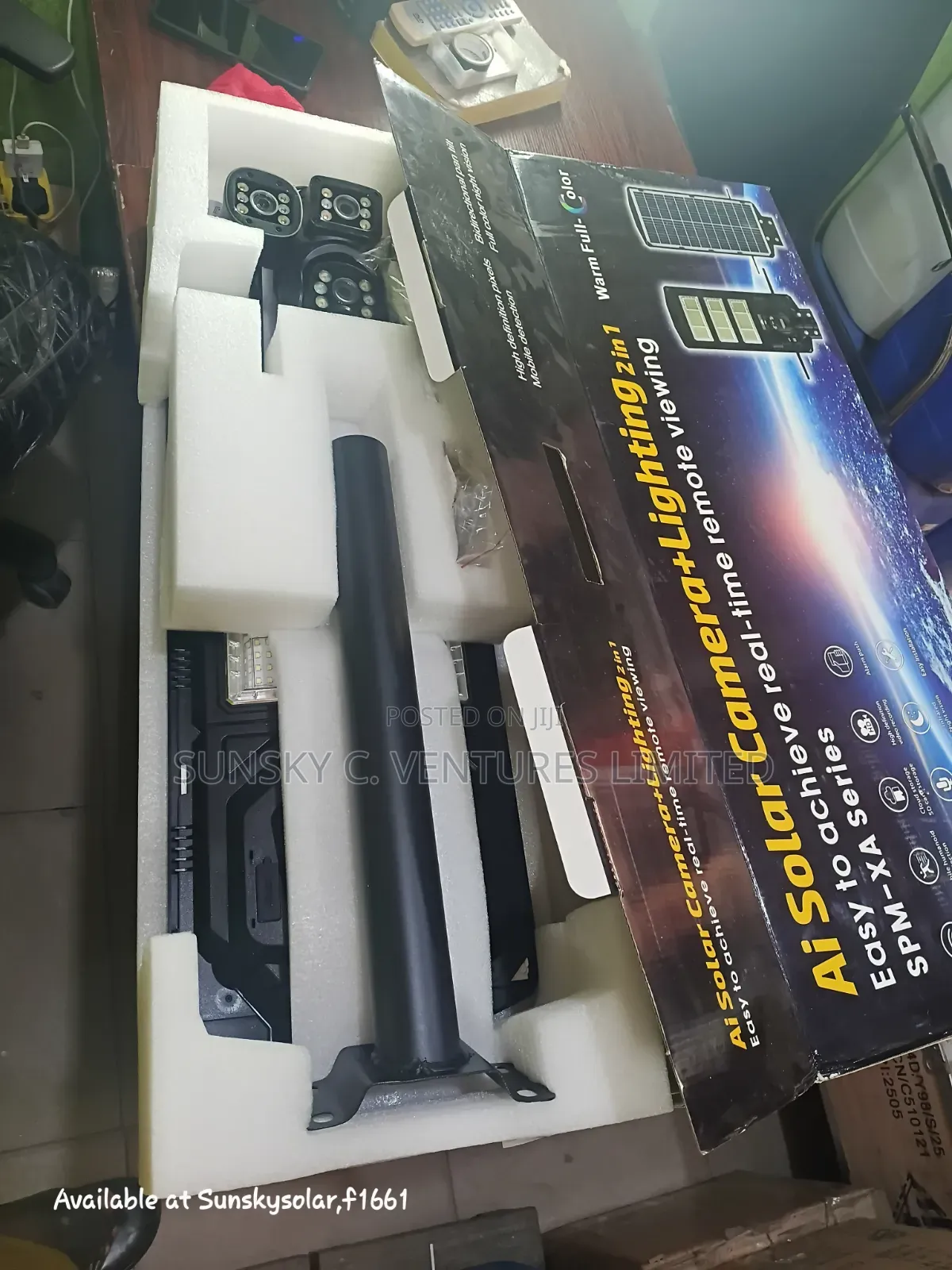 Solar Light With CCTV Camera- 3lens 450watts