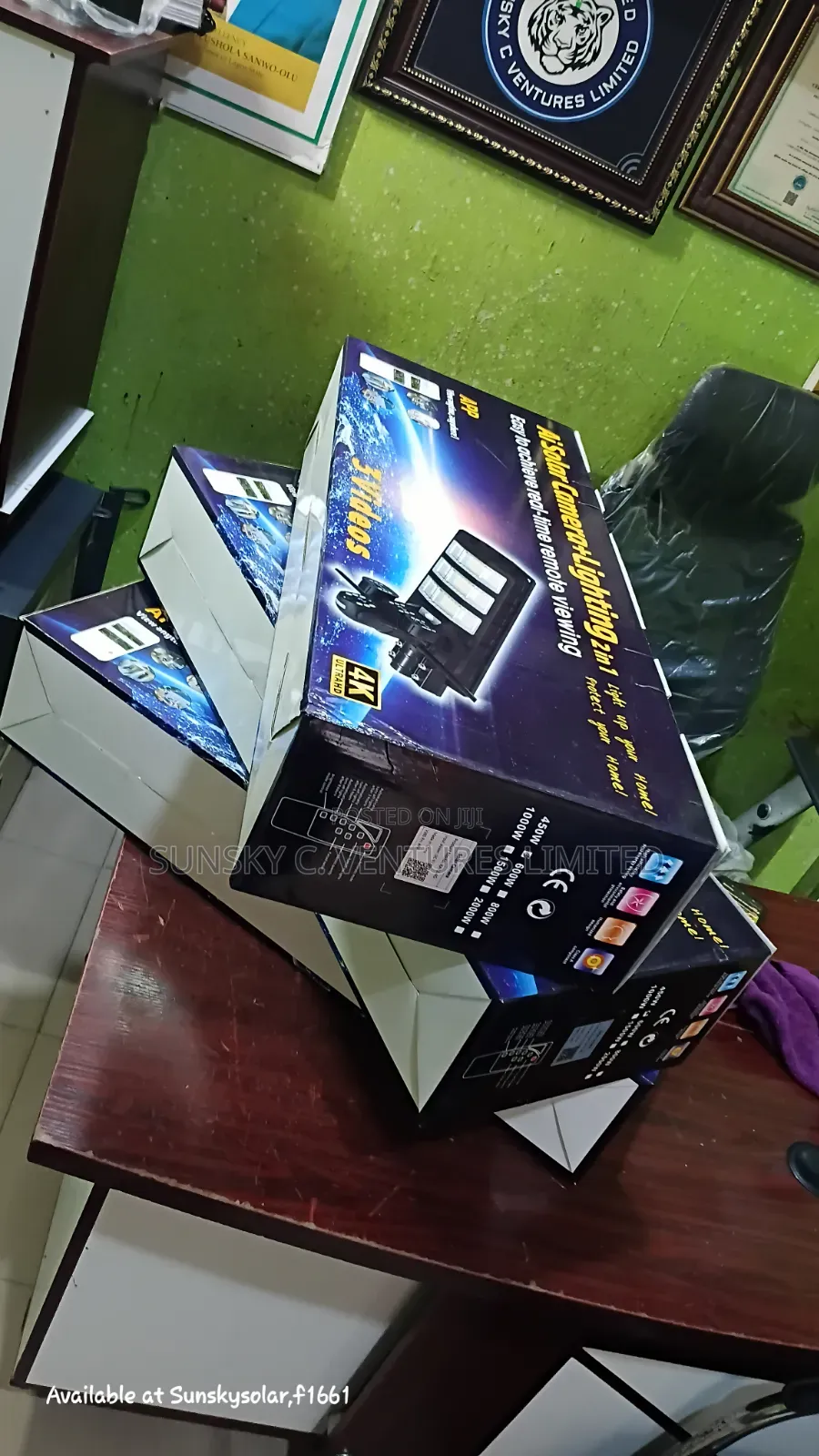 Solar Light With CCTV Camera- 3lens 450watts