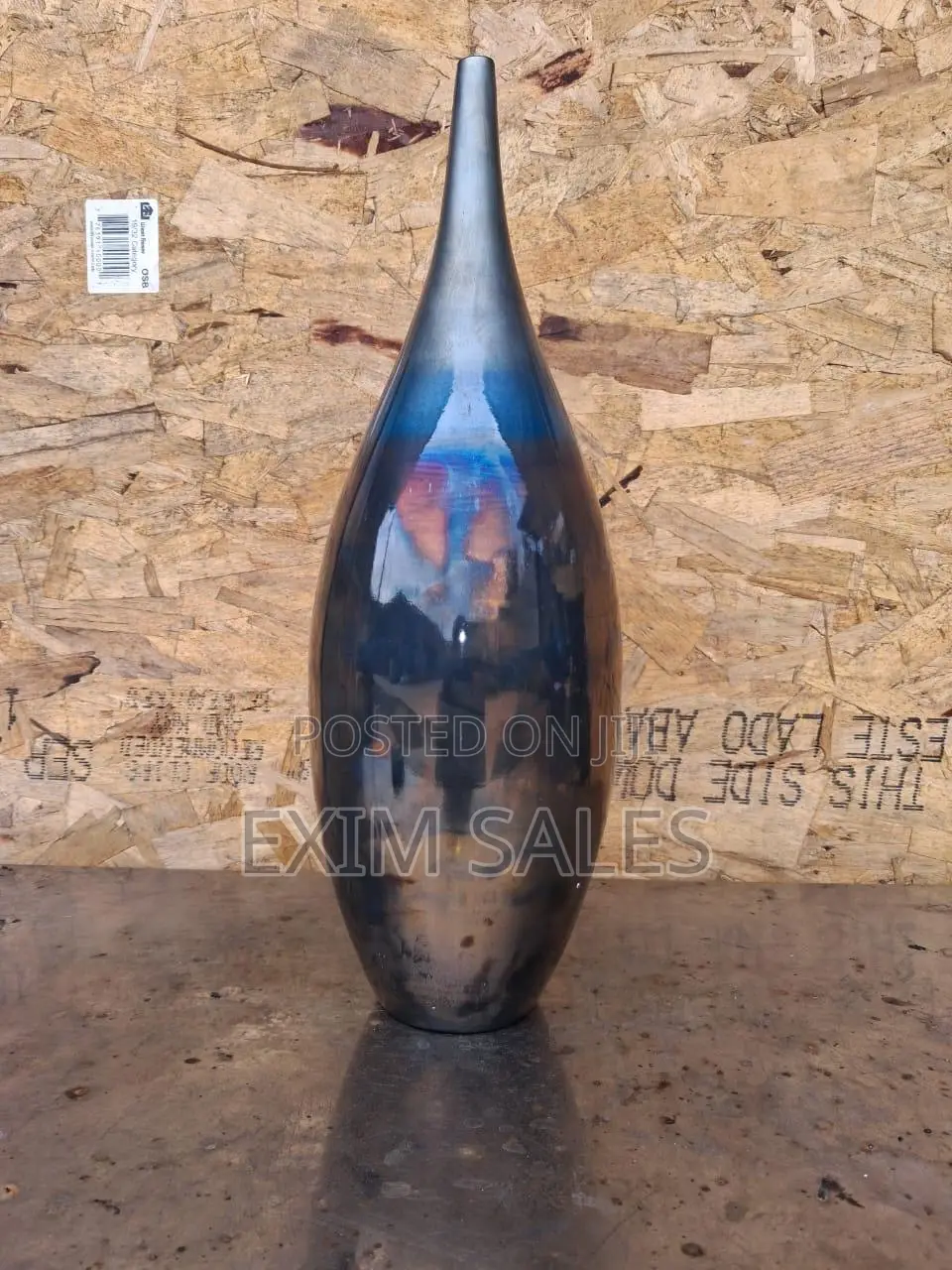 Arial Metallic Flower Vase