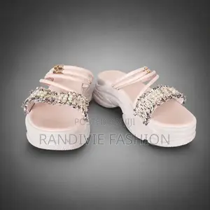 Pearls Sandals Beige