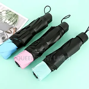 Uv Protection Umbrella With 8 Ribs Design Blue