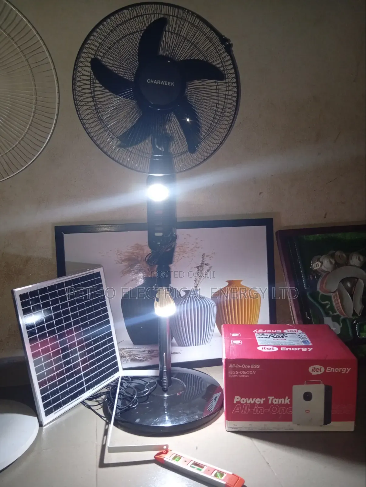 Solar Rechargeable Fan