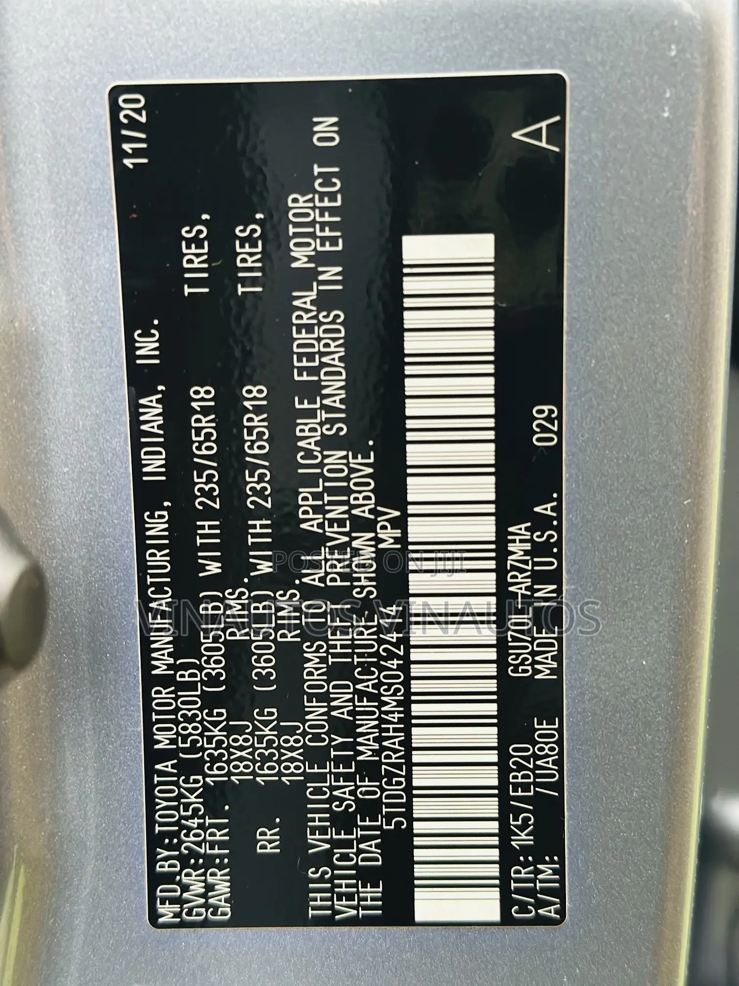 Toyota Highlander 2021 Blue