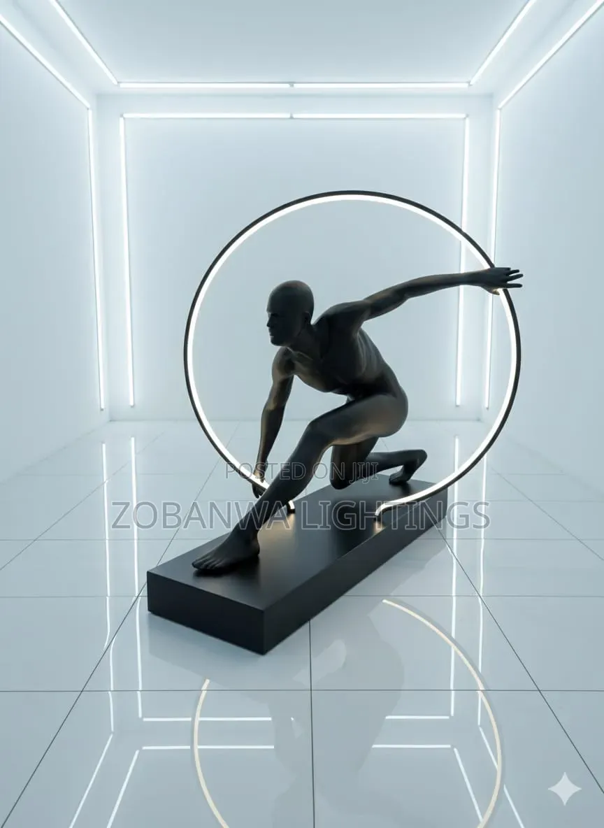 D178 Running Figure Large Floor Ornament