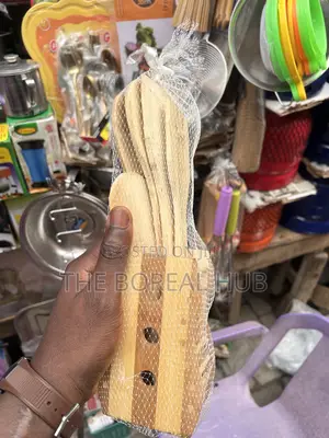 Wooden Spoons Set With Rack Souvenirs Gift Item