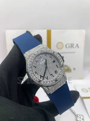 Xvip Luxury Bussdown Moissanite Hublot Wristwatch  and Bracelet