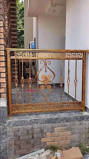 Wrought-Iron Handrail Gold