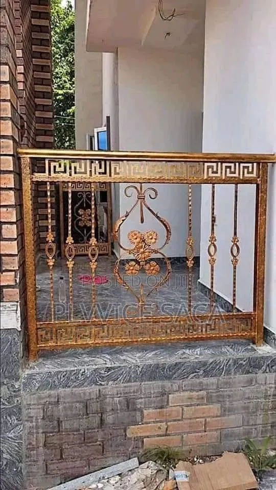 Wrought-Iron Handrail Gold