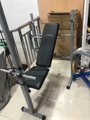 Weight Bench With Latpull Down and 50kg Dumbbell Box