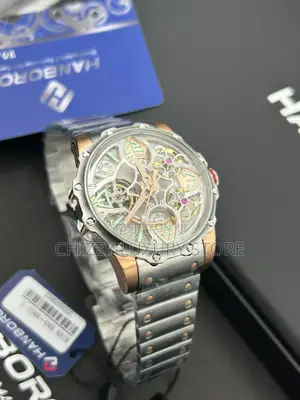 Hanboro Authentic Quality Luxury Men Chronograph Wristwatch