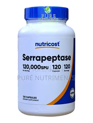 Nutricost Serrapeptase 120,000 Spu – 120 Capsules Enzyme Supplement