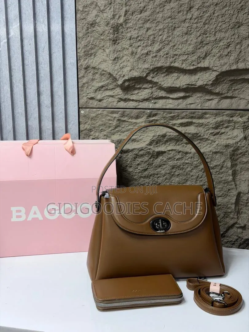 Structured Top-Handle Leather Handbags