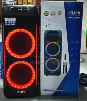 Complete 90000 Watts Alilpu Double Party Speaker With Two Wireless Mic