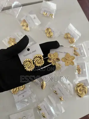 Non Tarnish Gold Replica Earrings
