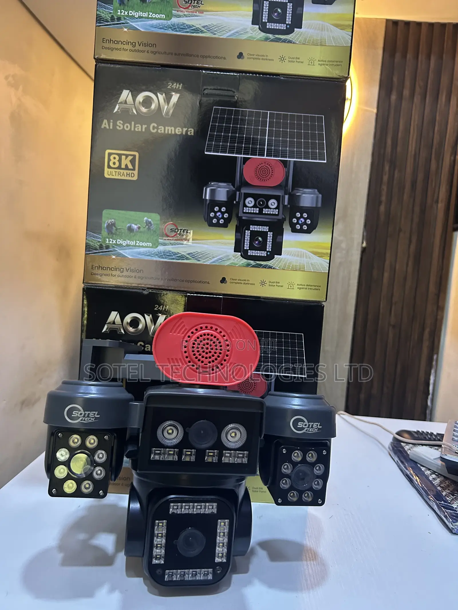 4-Lens Ai Solar CCTV Camera | PTZ | Wireless Outdoor Camera