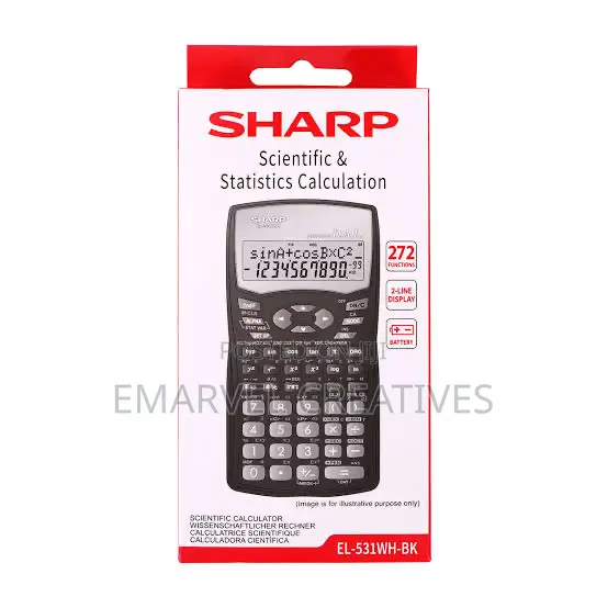 Sharp Scientific Statistics Calculator El-531wh-Bk