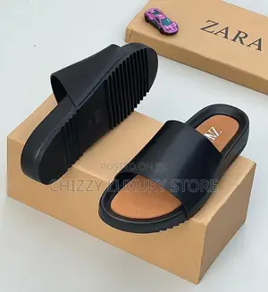 Zara Quality Luxury Men Genuine Leather Pams