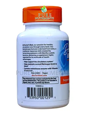 Doctor’S Best Nattokinase 2000 Fu 90 Veg Caps -cardiovascular Blood
