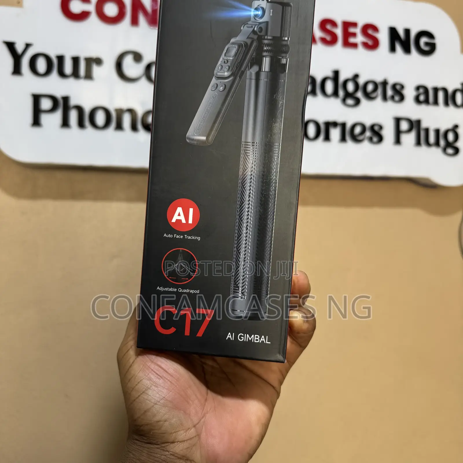 C17 Ai Face Tracking Tripod Adjustable Quadrupod Selfie Stick
