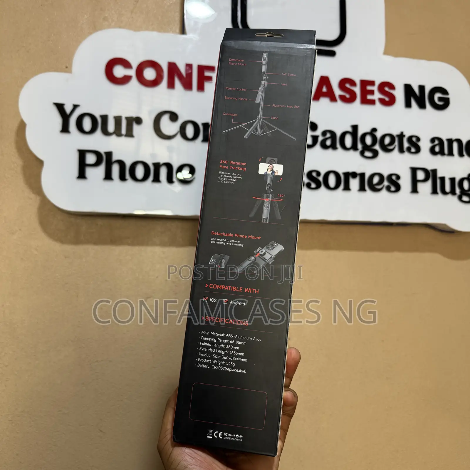 C17 Ai Face Tracking Tripod Adjustable Quadrupod Selfie Stick