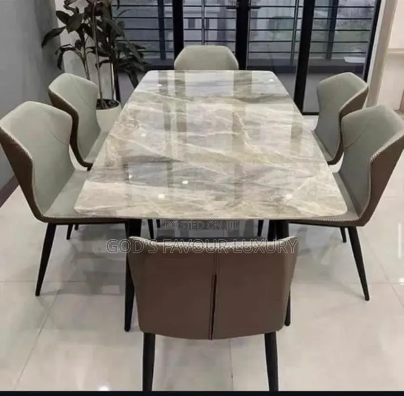Marble Dining Table and Chairs.