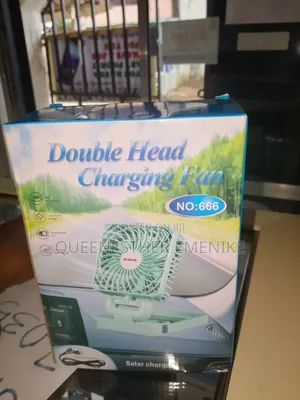 Double Headed Solar Fan