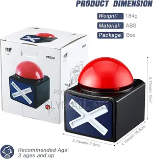 Answer Game Buzzer Alarm Buttons With Sound and Light Quiz Game Show